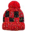 image:imageThe Hat Depot Thick Womens Square Sherpa Lining Beanie Winter HatRed