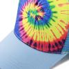 image:imageThe Hat Depot Tie Dye Print Mesh Back Snapback Trucker Cap HatSkyblue