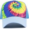 image:imageThe Hat Depot Tie Dye Print Mesh Back Snapback Trucker Cap HatSkyblue