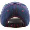image:imageThe Hat Depot USA Flag Athletic Curved Brim Baseball CapNavy