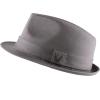 image:imageThe Hat Depot Unisex Cotton Wool Blend Herringbone Trilby Fedora Hats Medium Cotton Charcoal