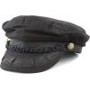 image:imageThe Hat Depot Unisex Cotton Yachting Style Sailing Greek Fisherman Cap hatBlack