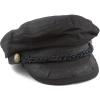 image:imageThe Hat Depot Unisex Cotton Yachting Style Sailing Greek Fisherman Cap hatBlack