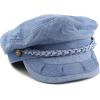 image:imageThe Hat Depot Unisex Cotton Yachting Style Sailing Greek Fisherman Cap hatBlue