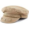 image:imageThe Hat Depot Unisex Cotton Yachting Style Sailing Greek Fisherman Cap hatKhaki