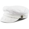 image:imageThe Hat Depot Unisex Cotton Yachting Style Sailing Greek Fisherman Cap hatWhite