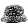 image:imageThe Hat Depot Unisex Cute Unique Print Faux Leather Bucket HatBlack