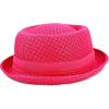 image:imageThe Hat Depot Unisex Light Weight Classic Soft Cool Mesh Pork Pie hatHot Pink