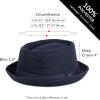 image:imageThe Hat Depot Unisex Light Weight Classic Soft Cool Mesh Pork Pie hatLight Pink