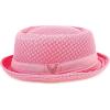image:imageThe Hat Depot Unisex Light Weight Classic Soft Cool Mesh Pork Pie hatLight Pink