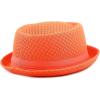 image:imageThe Hat Depot Unisex Light Weight Classic Soft Cool Mesh Pork Pie hatNeon Orange