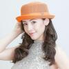 image:imageThe Hat Depot Unisex Light Weight Classic Soft Cool Mesh Pork Pie hatNeon Orange