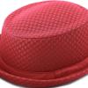 image:imageThe Hat Depot Unisex Light Weight Classic Soft Cool Mesh Pork Pie hatRed