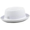 image:imageThe Hat Depot Unisex Light Weight Classic Soft Cool Mesh Pork Pie hatWhite