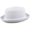 image:imageThe Hat Depot Unisex Light Weight Classic Soft Cool Mesh Pork Pie hatWhite