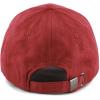 image:imageThe Hat Depot Unisex Plain Faux Suede 6 Panel Solid Adjustable Baseball Cap Wine
