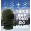 image:imageThe Hat Depot Unisex Thick and Long Face Ski Mask Made in USA2 Made in Usa  Olive