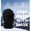 image:imageThe Hat Depot Unisex Thick and Long Face Ski Mask Made in USABlack