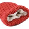 image:imageThe Hat Depot Winter Big Slouchy Chunky Thick Stretch Knit Beanie Fleece Lined Beanie Without Pom Hat1 Straight Coral