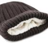 image:imageThe Hat Depot Winter Big Slouchy Chunky Thick Stretch Knit Beanie Fleece Lined Beanie Without Pom Hat1 Straight Dark Brown