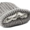 image:imageThe Hat Depot Winter Big Slouchy Chunky Thick Stretch Knit Beanie Fleece Lined Beanie Without Pom Hat1 Straight Grey