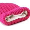image:imageThe Hat Depot Winter Big Slouchy Chunky Thick Stretch Knit Beanie Fleece Lined Beanie Without Pom Hat1 Straight Hot Pink