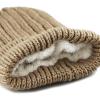 image:imageThe Hat Depot Winter Big Slouchy Chunky Thick Stretch Knit Beanie Fleece Lined Beanie Without Pom Hat1 Straight Khaki