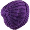image:imageThe Hat Depot Winter Big Slouchy Chunky Thick Stretch Knit Beanie Fleece Lined Beanie Without Pom Hat1 Straight Purple