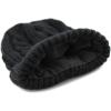 image:imageThe Hat Depot Winter Big Slouchy Chunky Thick Stretch Knit Beanie Fleece Lined Beanie Without Pom Hat2 Curly Black