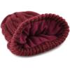 image:imageThe Hat Depot Winter Big Slouchy Chunky Thick Stretch Knit Beanie Fleece Lined Beanie Without Pom Hat2 Curly Burgundy