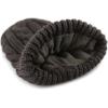 image:imageThe Hat Depot Winter Big Slouchy Chunky Thick Stretch Knit Beanie Fleece Lined Beanie Without Pom Hat2 Curly Dark Brown