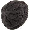 image:imageThe Hat Depot Winter Big Slouchy Chunky Thick Stretch Knit Beanie Fleece Lined Beanie Without Pom Hat2 Curly Dark Brown