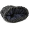 image:imageThe Hat Depot Winter Big Slouchy Chunky Thick Stretch Knit Beanie Fleece Lined Beanie Without Pom Hat2 Curly Dark Grey