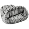image:imageThe Hat Depot Winter Big Slouchy Chunky Thick Stretch Knit Beanie Fleece Lined Beanie Without Pom Hat2 Curly Grey