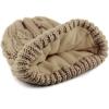 image:imageThe Hat Depot Winter Big Slouchy Chunky Thick Stretch Knit Beanie Fleece Lined Beanie Without Pom Hat2 Curly Khaki