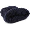 image:imageThe Hat Depot Winter Big Slouchy Chunky Thick Stretch Knit Beanie Fleece Lined Beanie Without Pom Hat2 Curly Navy