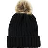 image:imageThe Hat Depot Winter Faux Fur Pom Pom Knit Beanie Skull HatBlack