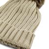image:imageThe Hat Depot Winter Faux Fur Pom Pom Knit Beanie Skull HatIvory