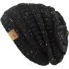image:imageThe Hat Depot Winter Multi Color Ribbed Beanie  Soft Stretch Cable Knit  Warm Skull CapSet of Black and Khaki