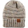 image:imageThe Hat Depot Winter Multi Color Ribbed Beanie  Soft Stretch Cable Knit  Warm Skull CapSlouchy Khaki Beanie Bundle
