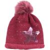 image:imageThe Hat Depot Winter Shiny Star Faux Fur Pom Pom Knit Beanie Skully Ski HatBurgundy