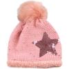 image:imageThe Hat Depot Winter Shiny Star Faux Fur Pom Pom Knit Beanie Skully Ski HatPink