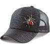 image:imageThe Hat Depot Women Cap Sequins Glitter Ornament Mesh Trucker Snap Back HatSpiderblack