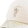 image:imageThe Hat Depot Women Cap Sequins Glitter Ornament Mesh Trucker Snap Back HatTriangle Beige