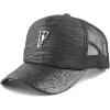 image:imageThe Hat Depot Women Cap Sequins Glitter Ornament Mesh Trucker Snap Back HatTriangleblack