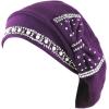 image:imageThe Hat Depot Womens Handmade Warm Baggy Fleece Lined Slouch Beanie Hat Purple4908