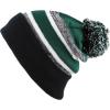 image:imageWinter Knit Beanie Hat with Pom Pom  Warm Cuffed Slouch Ski Cap for Men amp Women1black and Dgreen With Pom