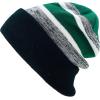 image:imageWinter Knit Beanie Hat with Pom Pom  Warm Cuffed Slouch Ski Cap for Men amp Women2black and Dgreen