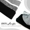 image:imageWinter Knit Beanie Hat with Pom Pom  Warm Cuffed Slouch Ski Cap for Men amp Women2black and Gray