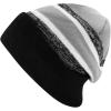 image:imageWinter Knit Beanie Hat with Pom Pom  Warm Cuffed Slouch Ski Cap for Men amp Women2black and Gray